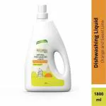 Koparo Dishwashing Liquid With Orange & Sweet Lime Fragrance | Eco-Friendly & Plant Based With Tea Tree Oil Germ Protection | Baby & Pet Safe | 1.8 Liters, Pack of 1