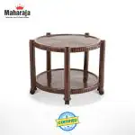 MAHARAJA T-5 Coffee Table for Home & Office | Center Coffee Table for Living Room | Plastic Coffee Table (Finish Color - Teakwood)