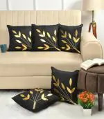 GoCose Home 16x16 Inch Set of 5 Decorative Cushion Pillow Covers for Sofa & Couch - Indoor Outdoor Home Decoration - Multicolor