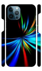 YAPZONE Cool Rainbow Light Illusion Abstract |Designer Printed Hard Back Cover for Apple iPhone 12 Pro Max Premium & Attractive Case for Your Smartphone