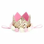 Party Propz Half Birthday Crown Headband For Baby Girls