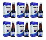 DEE INDIA HERBALS 100% Natural Ayurvedic Brain Top Syrup Enriched with Brahmi & Shankhpushpi - Improves Brain Performance (225ml each, Pack of 6)