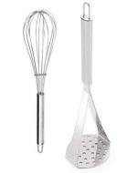 Wofier Masher With Stainless Steel Egg Beater