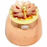 Prisha India Craft Copper Container - Gold