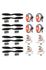 Robotbanao Combo Kit A2212 Bldc 1000kv Brushless Motor 30a Simonk Esc Electric Speed Controller1045 Propeller Pair for Rc Aircraft, Plane, Multicopter, Quadcopter, Rpm Motors Quadcopter Kit Pack of 4