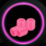 Care N Made | Pink | Luminous Wheels Cap Tire Valve Stem, Glow Luminous at Night, Air Caps Cover Fluorescent, Illuminated Auto Car Wheel Valve Stem Caps Cover Set of 4 Compatible with Tata Indica