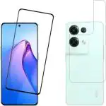 Prsky Front and Back Transparent Mobile Tempered Glass for Oppo Reno 8 Pro