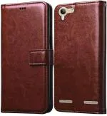 Cloudza Lenovo Vibe K5 Plus Brown Thermoplastic Polyurethane Mobile Flip Cover