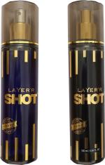 LAYERR Deodorant Spray for Men and Women 135 ml (Pack of 1 Dynamic Fragrant Body Spray, 1 Iconic Fragrant Body Spray)