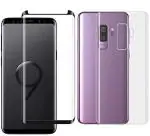 Vizio Galaxy S9 Plus Front And Back 9H Hardness Clear Tempered Glass Screen Protector with Dry and Wet Wipe 15 x 8 x 1.3 cm