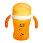 Mee Mee BPA Free, Easy Grip 360 Trainer Sipper Cup for Babies/Toddlers/Kids with Soft Silicone Rim/ Ergonomic Design (240ml,Orange)