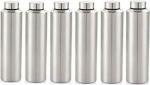 STEEPLE VISAXMI Stainless Steel Water Bottle 1000 ml (Pack of 6)