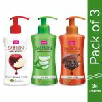 VI JOHN Body Lotion Combo of 3 | 250 ml Each | For Men and Women | All Skin Types | Red Apple | Aloe Vera | Cocoa Butter (750 ml)