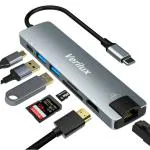 Verilux 7 in 1 USB C Hub,Type C to 4K HDMI Output