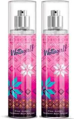 LAYERR Shot Wottagirl Pink Angel Deodorant Spray for Women 135 ml (Pack of 2)