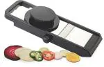 GANESH Adjustable Stainless Steel Food Grade Manual Chopper Slicer (30.5 cm, Black)
