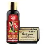 Kesh Nikhar Amla Reetha Shikakai Shampoo 500Ml With Organic French Lavender Shea Butter Soap 125g
