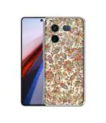 Casotec Floral Design Printed Silicon Soft TPU Back Case Cover for iQOO 12 5G