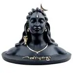 LETS CATCH UPP Adiyogi Shiva Statue for Car Dashboard, Pooja, and Gifts | Decor Items for Home & Office | 6 Inch Mahadev Murti | Handcrafted in India (Resin)