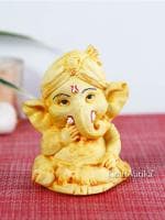 CraftVatika Bal Ganesha Idol Murti for Car Dashboard Gift Lord Ganesh Showpiece Home Decor Gifts