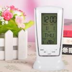 REZNOR Plastic Digital Alarm with Temperature Calendar Table Desk Clock with LCD Display