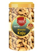 ADARSH NAMKEEN Super Roasted Kaju Masala Cashew Flavoured Nuts Spicy Kaju Dry Fruit, Crunchy & Delicious Chili Cashews (250 Gram)
