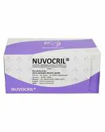 NUVO MEDSURG NUVOCRIL Braided & Coated Polyglactin 910 Sutures (Code No NM2347) - Pack of 12 Foils