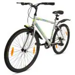 Avon BicyclesSpike 26TCity Bike + MTBwith 26 inches wheel size and 18.5 inches ERW High-tensile steel Frame| Rigid Suspension, V Brakes and Steel Rims | Available in Matt Grey | Suitable for all terrains
