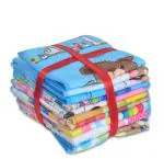 JARS Collections Set of 12 Soft and water absorbent Microfibre Printed face Towel- Multicolor (25x25 cm)
