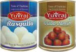 Yuvraj sweets combo Rasgulla and Gulab Jamun  Pack 2 (1 kg x 2)