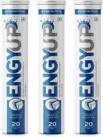 ENGYUP Calcium and Vitamin D3, For Strong Bone, Joints & Muscle, Orange Flavor (3 X 20 Tablets)