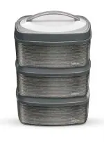 MILTON Travel Mate 3 Multiple Stackable & Space Saver Casserole, Black