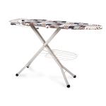 Silver Metallic Foldable Ironing Board With Table Iron Stand 30 X 20 X 10 Cm