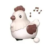 KTRS Enterprise Hen Toy with Music for Kids, 3 Egg Laying Hen Toy, Rotating Electric Lay Egg Hen, Chicken Toys Kids with Music (Multi Colour)