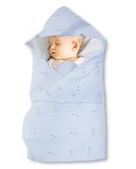 Pokory Warm Wrap New Born Infant Baby Girls and Boys Luxury Soft Warm Wrapper Cover Winter Blanket Cum Quilt Towel Sleeping Bag Wrap for 0 to 12 Months- Pink Blue-One set of 2 Pieces