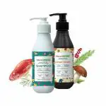 Monk Forest Professional Ultra Smooth Combo Pack of Sulphate-Paraben Free Mushroom Hair Shampoo and Conditioner for Hair Fall Control & Hair Growth, Hair Damage, Hair Strengthening Best Natural Shampoo for Your Hair