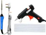 Fadman Grey, Blue Soldering Iron Kit, 20W Black Glue Gun And 7Mm Sticks, Soldering Iron (Set Of 3)
