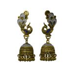 Priyansh Enterprise Handmade Gold D2 Brass Traditional Earrings For Parties, Festivals For Women