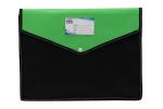 Keny Document Folder | Envelope Folder | Best for FC / FS / Foolscap / Legal Size | Dual Colour | Green - Pack of 2 (877F Green)