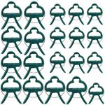Hasthip Green Plastic Plant Support Clips Flower And Vine Garden Tomato (Pack Of 20)