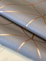 RoseCraft 57 Sqft Textured Vinyl PVC Coated Latest Stylish 3D Modern Abstract Wallpaper Grey Color Roll for Living Room Bed Room