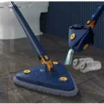 Zyronex Triangle Mop Head 360-Degree Mop Rotating Mop Head Triangular Mop Multi-Angle Mop Swivel Mop Head Rotating Triangle Mop Flexible Mop Head