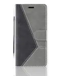 Trounce Tango Series Dual Grey & Black Shade Faux Leather Mobile Wallet Flip Cover For Nokia 5