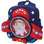 Toyshine Astronaut Space Rocket Toddler Backpack for Kids - Mini Size - Red