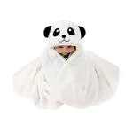 BUMTUM Baby Soft Cotton Hooded Bath Towel Ultra Absorbent For Newborn Babies (White Bear)