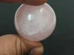 Astroghar Natural Rose Quartz Crystal Sphere Rose Quartz Ball 50 g