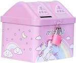 KIDS CLUB Willyard Pink Coin Bank It Is A Unicorn Imprint