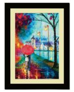 ArtX Multicolor Premium Romantic Couple Love Wall Art Painting 18 X 24 Inch