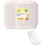 Shrayati Clamshell Box, 8x8 Inch, 25 Pcs Pack, Pack of 1, 3 Compartment, Disposable Bagasse Clamshell Box, Sugarcane Paper Box, Disposable Container Box, Biodegradable Take Away box, Eco-Friendly