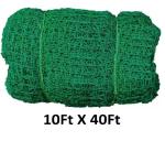 SPORTSDALE 2.5mm Cricket Batting Practice Net Regular Training Netting for Outdoor Backyard Ground Sports (2.5mm Thickness) (10Ft X 40Ft Green)